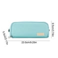 thumbnail image 3 of Large Capacity Pencil Case, Waterproof Cloth Pencil Box, Multi Compartment Storage Organizer for Pencils Rulers and Small Items, Portable Zipper Closure, Durable Washable Travel Stationery Bag, 3 of 7