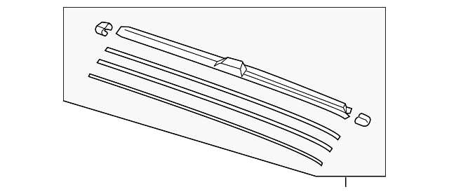 Genuine OE Honda Wiper Blade - 76630-TLA-A02