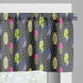 thumbnail image 3 of Ambesonne Surfboard Valance Pack of 2, Memphis 80s Style, 54"X18", Multicolor, 3 of 5
