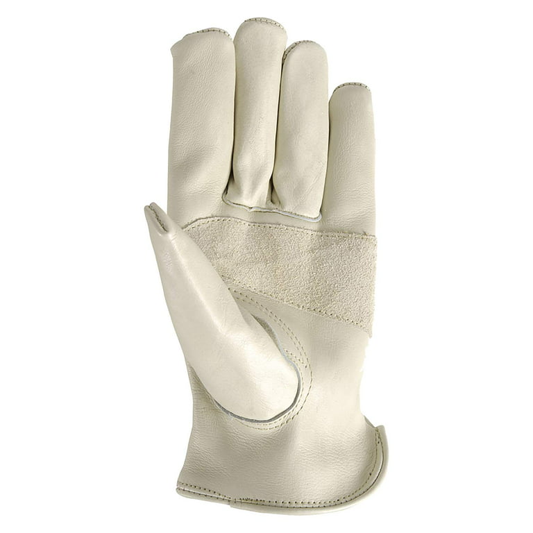 Wells Lamont 1132 Leather Work Gloves with Wrist Closure, DIY, Yardwork,  Construction, Motorcycle