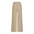 thumbnail image 7 of JnLxul Wide Leg Pants for Women Elastic Waist Drawstring Loose Summer Casual Lightweight Pants with Pockets(Medium,Khaki), 7 of 7