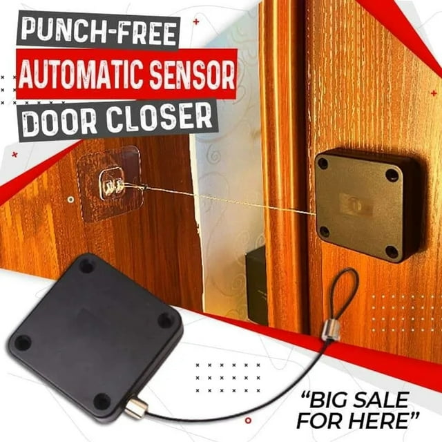 Accessoire de Butée de Porte pour Porte, Cordon de Traction Automatique, Idéal pour Portes Intérieures et Pièces