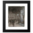 thumbnail image 2 of Józef Pankiewicz 12x14 Black Modern Framed Museum Art Print Titled - Old Town Market Square in Warsaw at Night (Study of the Motif for the Oil Painting) (1892), 2 of 5