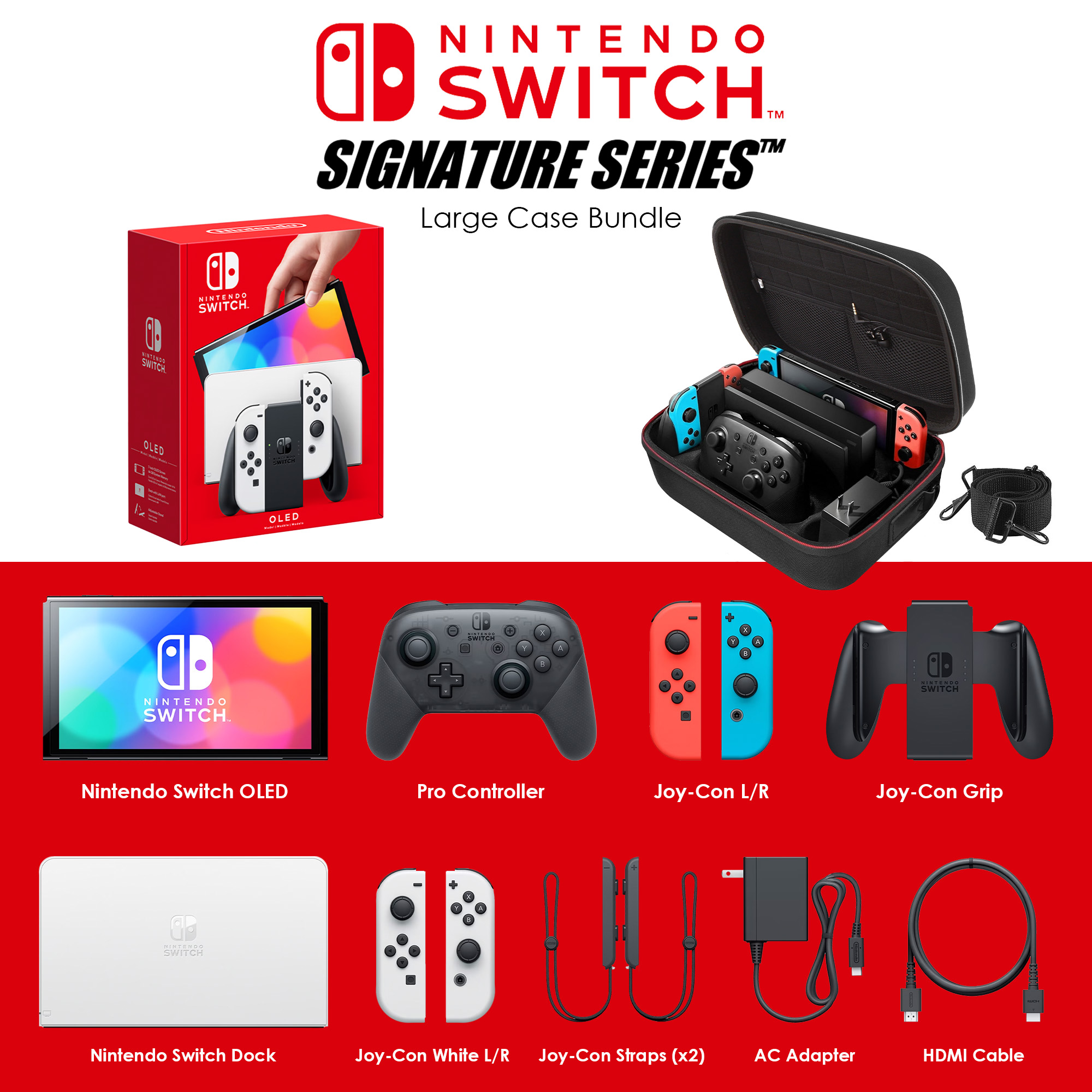 Nintendo Switch OLED Model with White Set | Includes Pro