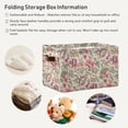 thumbnail image 6 of Coolnut Storage Basket Vintage Rose Flowers Storage Bin with Handle , Large Storage Cube Collapsible for Shelves Closet Bedroom Living Room 2PCS Decor Gifts, 6 of 7