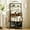 Black & Brown, variant on Coffee Cart with Wheels, Coffee Station with Coffee Bar Sign and Mug Hook, 3-Tier Coffee Bar Cabinet with Storage, Corner Coffee Bar Table with Drawer, Bakers Rack for Kitchen Dining Room Living Room