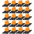 thumbnail image 1 of 20 Pieces Irrigation Tube Valve, Drip Irrigation Valve 1/4 Inch Barbed Irrigation Tube Shutoff Valve, 1 of 5