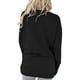 thumbnail image 4 of Camiseta de manga larga con cuello redondo y estampado de fe para mujer con bolsillos para oficina, hogar, diario, al aire libre, negro M, 4 of 6