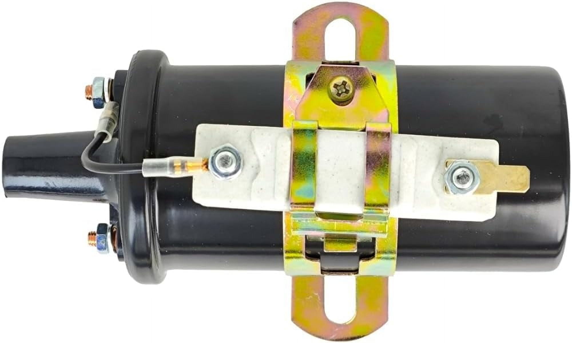 12V Ignition Distributor Coil w/External Resistor Compatible with John Deere 3020 60 70 1010 2010 3010 AT14385 AT15611 for International Case Massey Ferguson Ford 368839R91 189673M92 C5NN14N106B