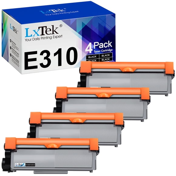 Cartucho de tóner LXtek compatible para Dell E310dw (paquete de 4)