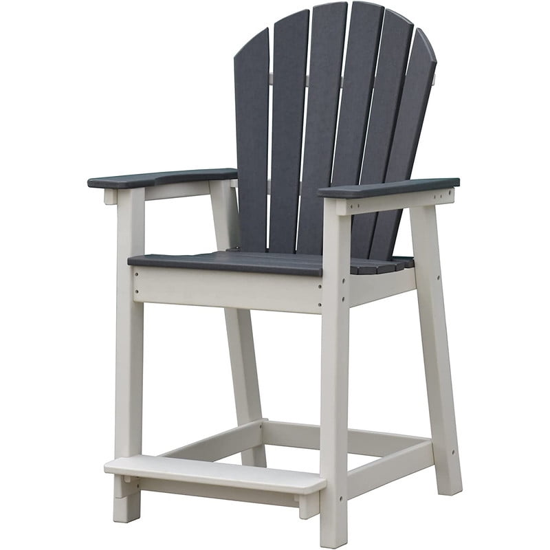 OTSUN Outdoor Tall Adirondack Chairs, Patio Bar Stool Chair with High Back, 400lbs, Widened Arms ...