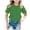 Green, variant on Toddler Shirts Girls 5t Cartoon Print Crew Neck Back To School Shirt Cotton Tee Tops Preppy Girls' Tops, Tees & Blouses, 2-4 Years, Pink