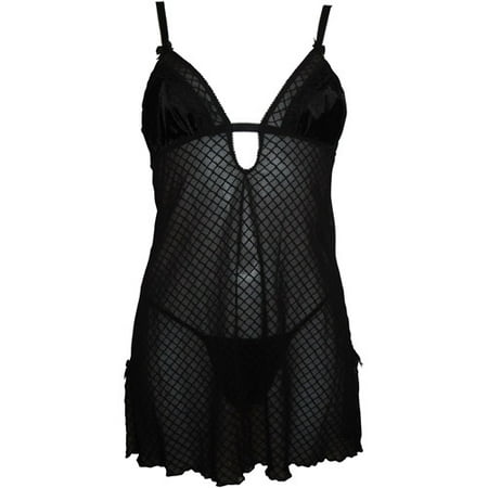 Smart & Sexy - Mesh Chemise with Thong