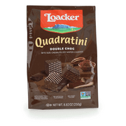 Loacker Wafers w/ Double Chocolate Cream Filling Quadratini - 8.82 oz