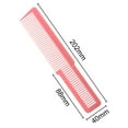 thumbnail image 2 of Peine de plástico de 8'' plana y medianos con mango extra ancho para Rosado Zulema Flat Top Hair Comb, 2 of 8