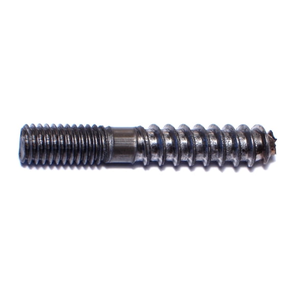 3/8"-16 x 2-1/2" Plain Steel Coarse Thread Hanger Bolts HBS-180 (50 pcs.)