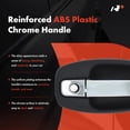 thumbnail image 4 of A-Premium Right Passenger Side Exterior Door Handle Compatible with Kenworth T680 2015-2024, T800 2015-2020, T880 2015-2024, Black Housing with Chrome Lever, 4 of 8