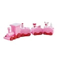 thumbnail image 4 of Tren navideño con  en miniatura para coleccionable de mesa Rosado Yuyangstore Trenes en miniatura, 4 of 8