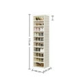 thumbnail image 2 of 10-Tier Foldable Shoe Cabinet, 175cm Stackable Shoe Storage Tower with Doors, Space-Saving Shoe Rack Organizer for Closet, Entryway & Bedroom, 2 of 5