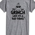 thumbnail image 3 of Dr. Seuss - The Grinch - You Say Grinch Bad Thing - Men's Short Sleeve Graphic T-Shirt, 3 of 5