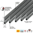 thumbnail image 3 of M-D Building Products 43303 Silver Aluminum and Vinyl CINCH® Self-adhesive Top and Sides Door Seal Kit, 3 of 8
