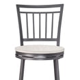 thumbnail image 7 of American Woodcrafters Jacey Gray Metal Swivel 25-inch Seat Height Bar Stool, 7 of 7