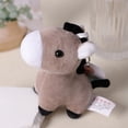 thumbnail image 4 of 1Pc Lovely Cartoon Animal Brown Horse Alpaca Donkey Giraffe Zebra Soft Stuffed Small Doll Key Ring Pendant Birthday Christmas, 4 of 10