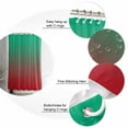 thumbnail image 6 of Green Red Ombre Waterproof Fabric Shower Curtain, Modern Abstract Art Aesthetics Shower Curtain for Bathroom Curtains Bathtubs Hotel Washable Shower Curtains with 12 Hooks Stall 48x72in, 6 of 6
