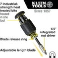 thumbnail image 2 of shiyou-Klein Outils 32308 Tournevis Multi-bit, Outil Magnétique Réglable 8-en-1 avec Phillips, Fentes, Carré et Écrou, 2 of 4