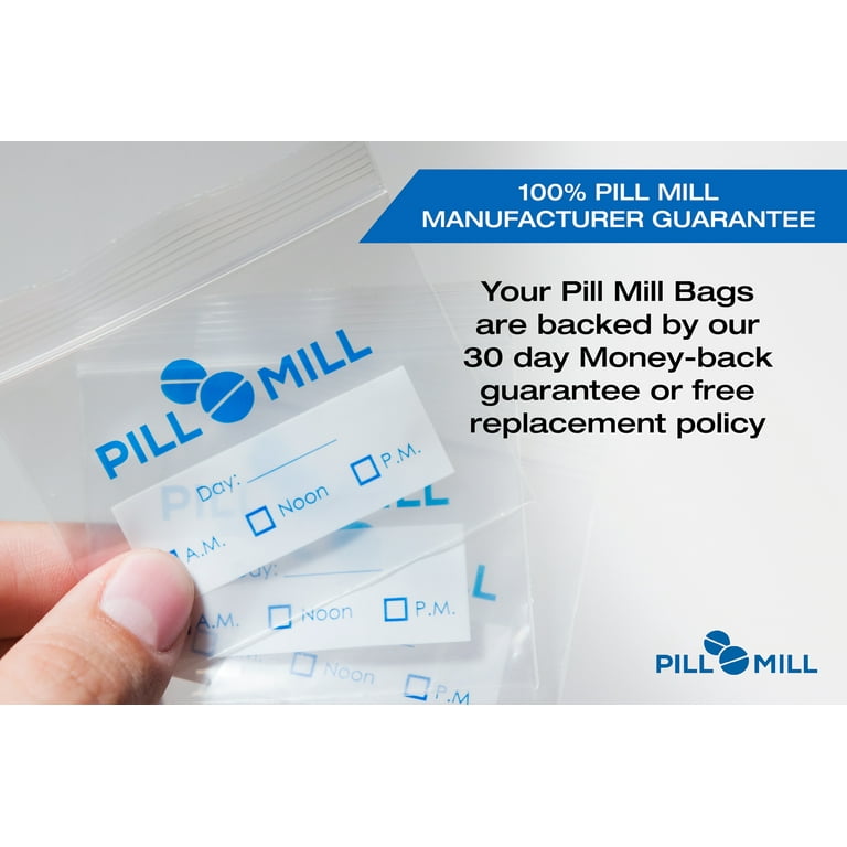 Pill Bag Count with Size 3 X 2 3 Mil Plastic Pill Organizer Bags Small  Pocket Pill Baggies Travel Pill Pouch Daily Am Pm Medicine Storage Pouches  - China Freezer Bag and