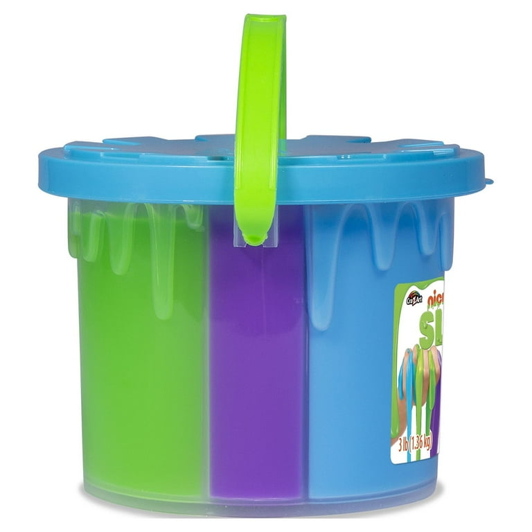 Cra-Z-Art Nickelodeon Slime 3lb Tri-Color Bucket with 3 Colors in