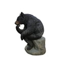 thumbnail image 5 of Onyx Contemplation: Intriguing Black Polyresin Thinking Bear Figurine, 5 of 6