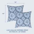 thumbnail image 2 of Fundas de almohada LVTXIII, cuadradas para exteriores, 45 x 45 cm, 2 unidades, color azul, 2 of 7