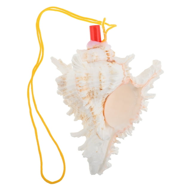 Miangastore Large Conch Shell Horn Whistle for Blowing Decorative Conch Shaped Whistle Unique Seashell Decor Natural Conch Shell Instrument