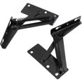 thumbnail image 5 of Accesorios de elevación por resorte Accesorio de bisagra - Soporte de aleta Bisagras de gabinete Puerta para sofá plegable, Tapa de cama, Accesorios para muebles, Negro, 2 piezas, 5 of 5