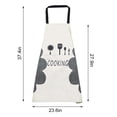 thumbnail image 4 of Matsuzay Delantal Dido impermeable a prueba de aceite babero de cocina ajustable con accesorio de cocina Herramientas y accesorios para hornear Gris Matsuzay HA003509-02, 4 of 6