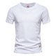thumbnail image 1 of Camiseta de manga corta de algodón 100% AIOPESON para hombre, camisetas informales de verano sólidas para hombre, camisetas de calidad para hombre, camisetas básicas, ropa AIOPESON Camiseta de manga corta de algodón, 1 of 7