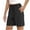 Black, variant on Loopsun Girls Summer Shorts, Boys and Girls Fashion Leisure Sports Solid Color Shorts Black 8-9 Years