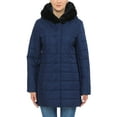 thumbnail image 3 of Ma Croix Womens Lightweight Alternative Down Puffer Coat Parka Jacket with Plush Lined Hood, 3 of 9