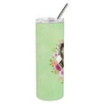 thumbnail image 2 of Carolines Treasures CK4409TBL20 Catahoula Leopard Dog Green Flowers Stainless Steel 20 oz Skinny Tumbler 20 oz, 2 of 3