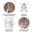 thumbnail image 3 of Botella de agua Bormioli Rocco Officina de cristal italiano de 1,1 litros, 3 of 7