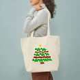 thumbnail image 3 of CafePress - Fun Turtle Christmas Tree Art Tote Bag - Unisex Canvas Tote Bag, Beige, 1-Piece, 3 of 7