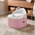 thumbnail image 2 of BEBBLY Bañito Entrenador Infantil con Almacenamiento Asiento Antiderrapante para Niños y Niñas de 6 Meses a 3 Años Fácil de Limpiar Ideal para Aprender a Ir al Baño (ROSA), 2 of 7