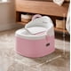 thumbnail image 2 of BEBBLY Bañito Entrenador Infantil con Almacenamiento Asiento Antiderrapante para Niños y Niñas de 6 Meses a 3 Años Fácil de Limpiar Ideal para Aprender a Ir al Baño (ROSA), 2 of 7