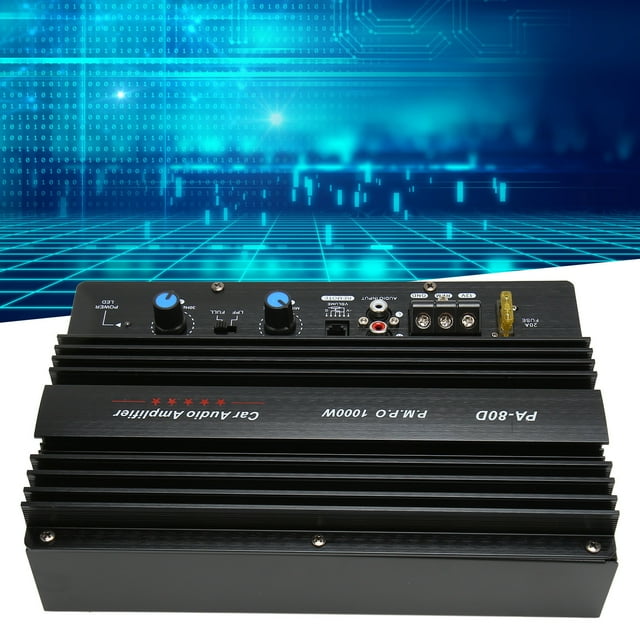 Car Power Board, 12V 1000W Aluminum Alloy Subwoofer Plate PA 80D For Car Entertainment