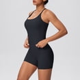 thumbnail image 6 of FNFYFH Women 2 Piece Workout Sets High Waisted Biker Shorts Built in bra Racerback Tank Tops, 6 of 6