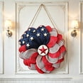 thumbnail image 5 of Patriotic Sunflower Wreath Front Door Red White Blue We The People Sign 4Th Of July Independence Day Memorial Day Wall Hanging Decor Garland, 5 of 6