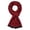 Wine Red, variant on Mens Soft Winter Warm Wool Blend Long Scarf, Dark Gray Plaid