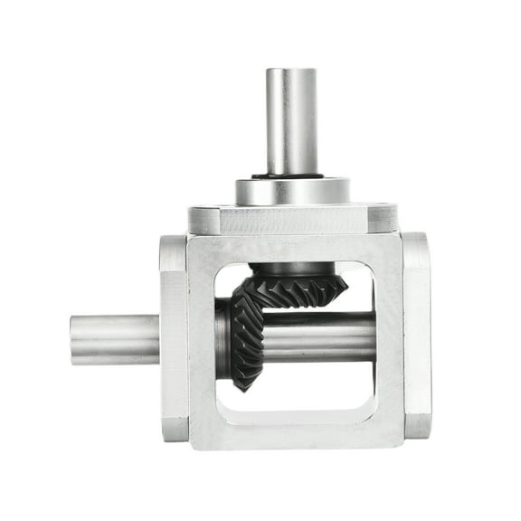 Gear Box 90 Degree Right Angle Bevel Gearbox 1:1 Single Output Shaft 1 Module 20 Teeth Bevel Gear Aluminum Frame Simple Mechanical DIY Module 10mm Shaft68x71.5x30mm(LxWxH)