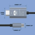 thumbnail image 3 of Lttoisl Type-C to HDMI 4K Cable, Aluminum Alloy Shell, High-Definition Video Adapter for Conferences, Large Screen Viewing, Laptop to Projector, TV Display, 6 Foot, 3 of 8